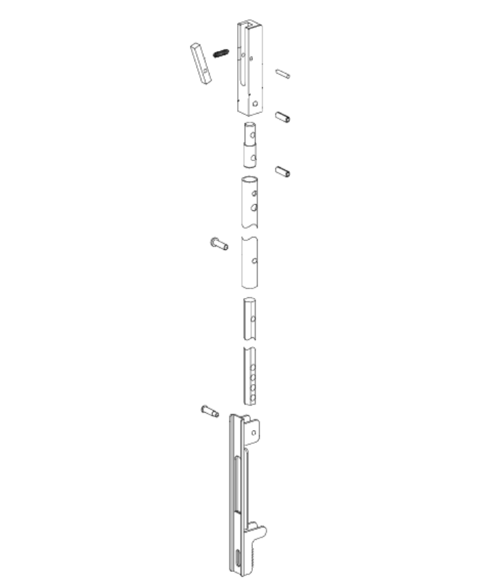 Von Duprin 050053 OEM 5547 Top Rod Kit for 6'8" to 8' Door