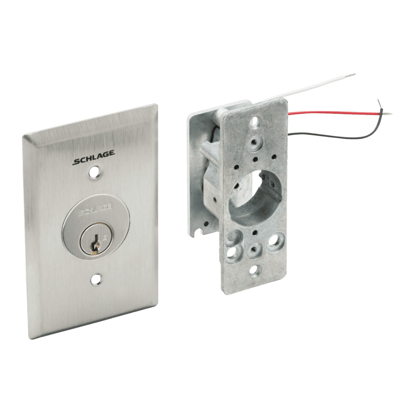 Schlage  653-1414 DPDT Maintained Bi-Directional Keyswitch with Cylinder