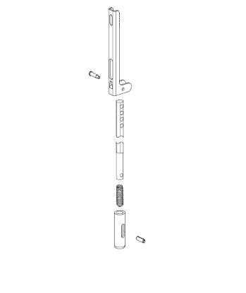 Von Duprin 050036 genuine OEM 5547 Bottom Rod Kit for 5547 exit devices