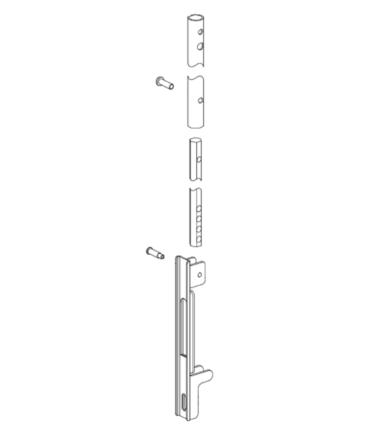 Von Duprin 051704 5547 Extension Rod Kit for 8'-10' Door