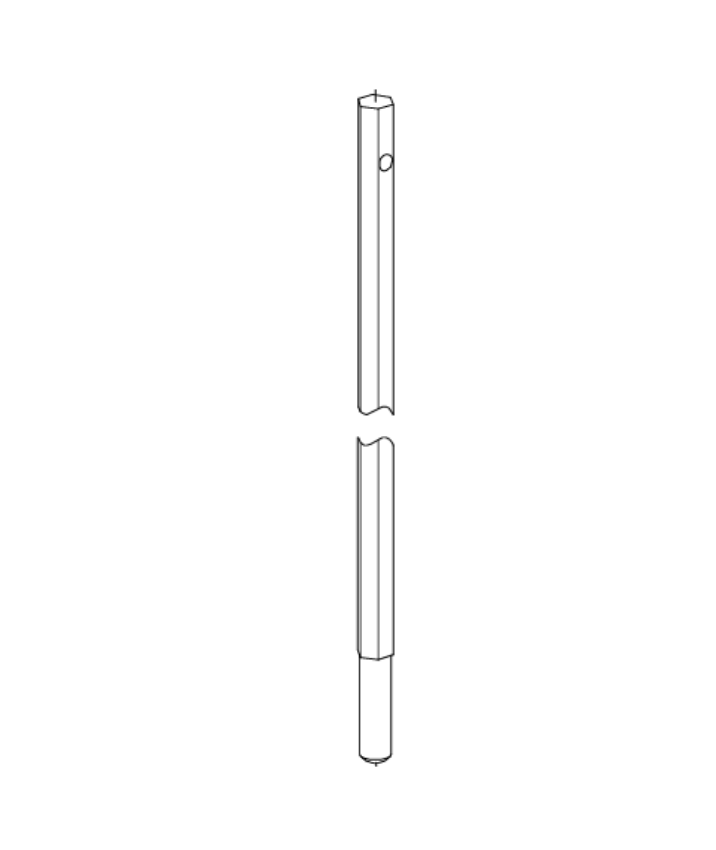 Von Duprin 051705 5547-F extension rod kit for 8'–10' doors