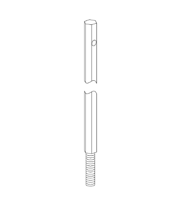 Von Duprin 051707 5547WDC Extension Rod Kit for 8'–10' Door