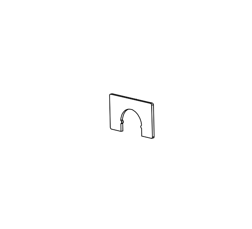 Detex 100754 cylinder position plate