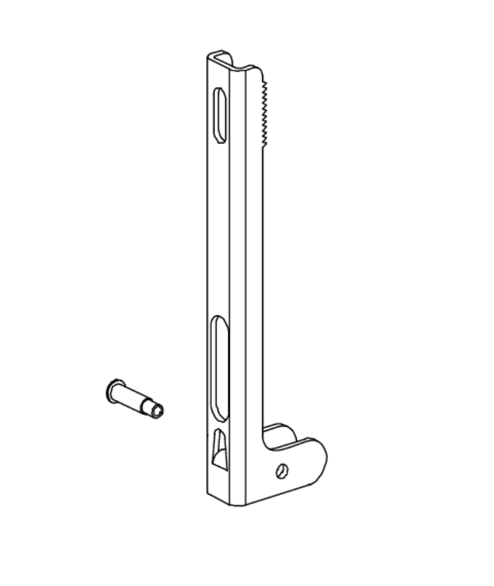 Von Duprin 050369 5547 Bottom Rod Connector with Pin OEM replacement part