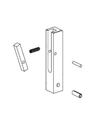 Von Duprin 090032 5547 top rod 1/8 x 5/8 roll pin package of 10