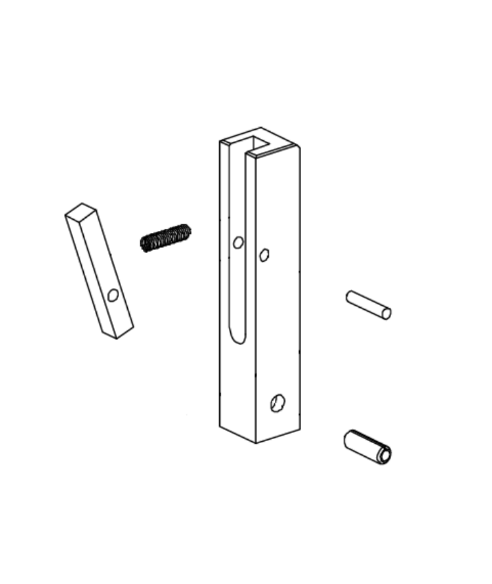 Von Duprin 090032 5547 top rod 1/8 x 5/8 roll pin package of 10