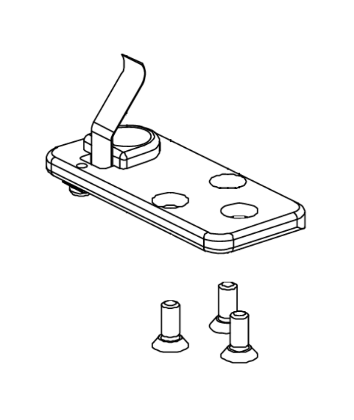 Von Duprin 100741 5547-F Bottom Guide Package OEM replacement part