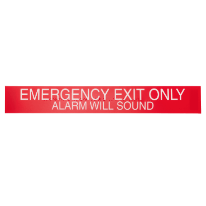 Von Duprin SIGN.1001 Alarm Sign - French for Guard-X 2670 Exit Alarm Lock