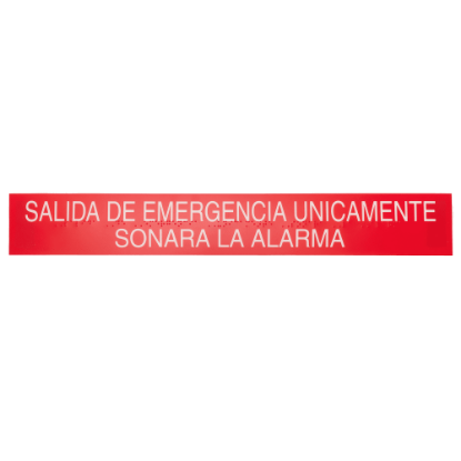Von Duprin SIGN.1002 Alarm Sign - Spanish for Guard-X 2670