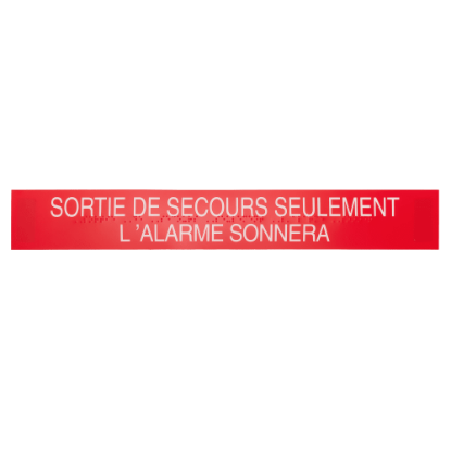 Von Duprin SIGN.1003 Alarm Sign - English for GUARD-X  2670