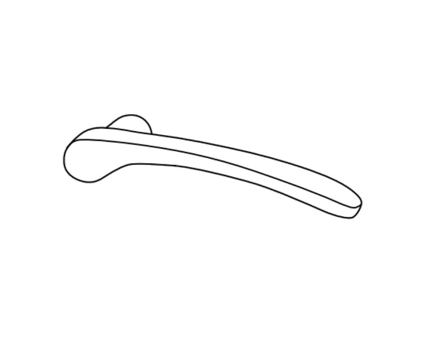 Adams Rite 91-0197-MN8-10B-IP Right Hand Designer Lever Kit