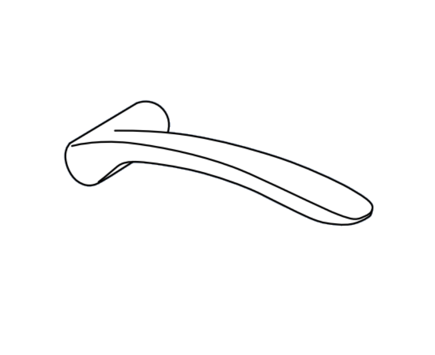 Adams Rite 91-0197-MV7-10B-IP left hand designer lever kit