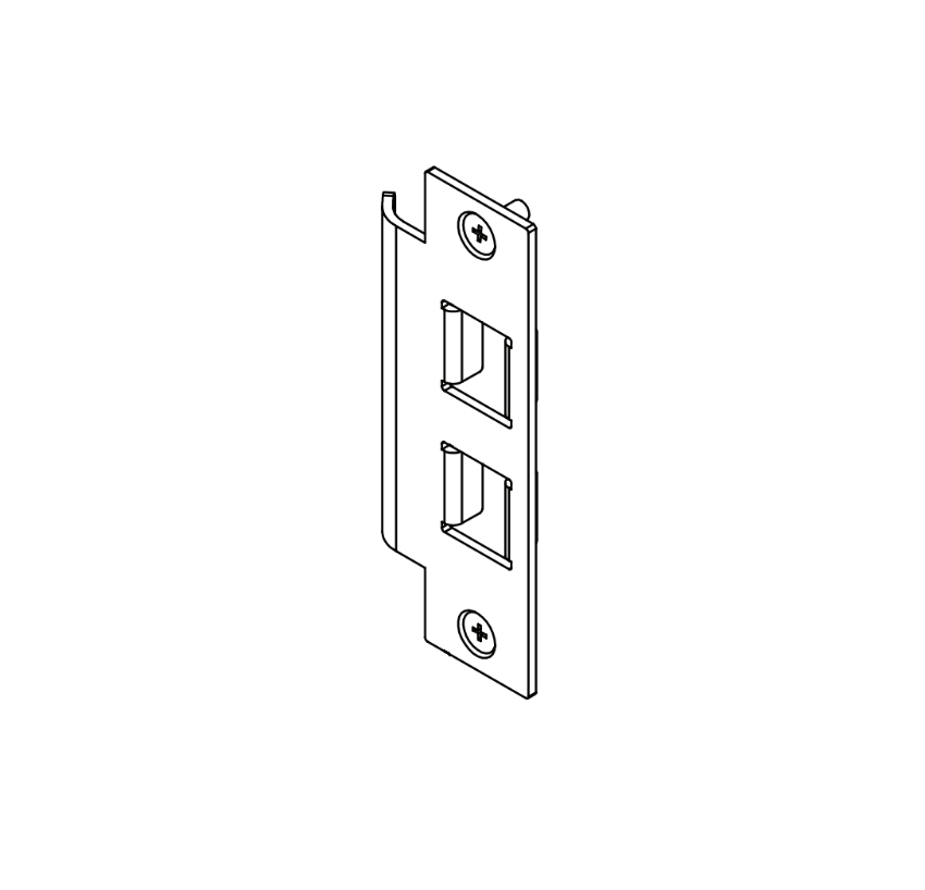 Adams Rite 2206-01-121 Standard Flat Strike with Dust Box