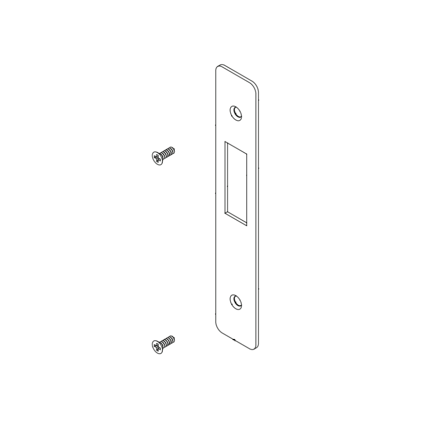 Adams Rite 22-0170-605 faceplate kit with screws, 605/US3 finish
