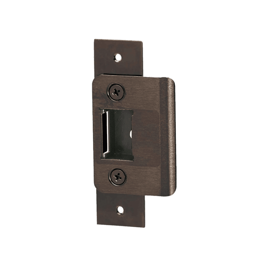 Adams Rite 4902-01-121 short box flat strike with dust box and mounting plate