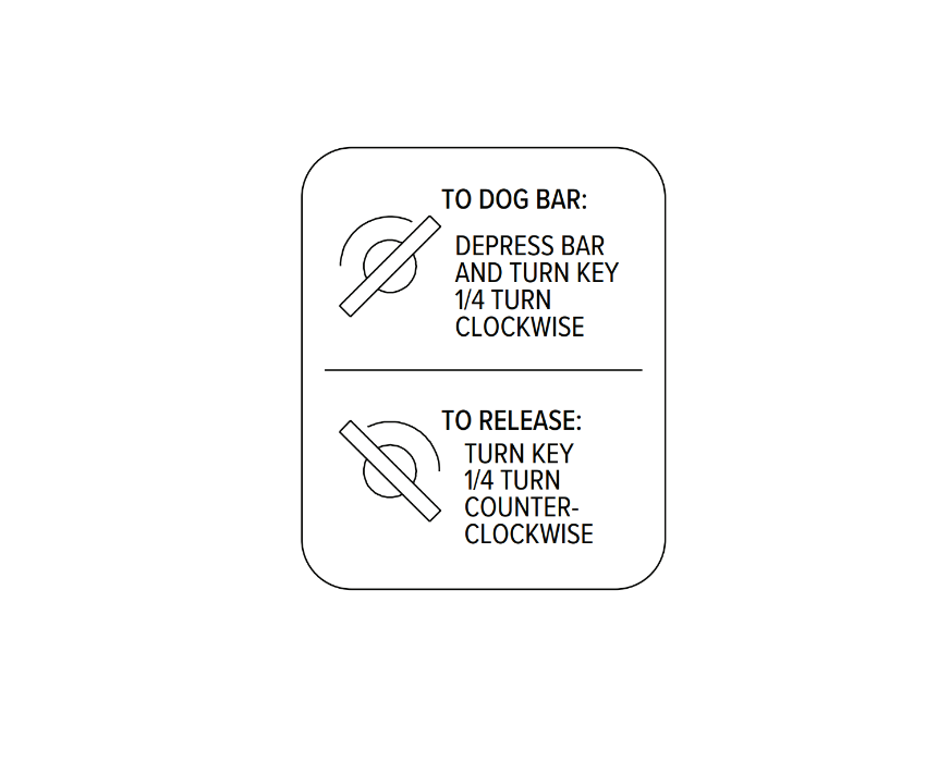 Adams Rite 20-0035 Decal Dogging Instructions