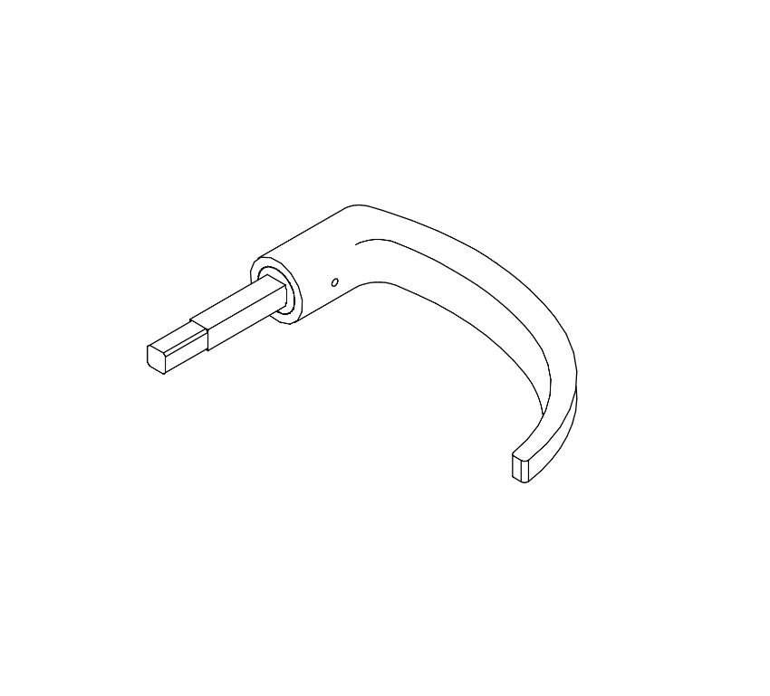 Adams Rite 31-0991-01-10B-IP Curved Handle Kit