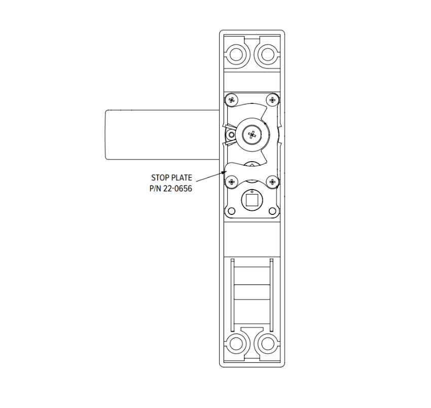 Adams Rite 22-0656 Stop Plate