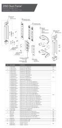 2190 Dual Force Interconnected Deadbolt/Deadlatch Parts Diagram