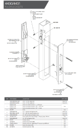 4430/4431 Flush Locksets Parts Diagram 4430/4431 Flush Locksets Parts Diagram
