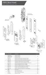 4300 Steel Hawk Electrified Deadlatch Parts Diagram 4300 Steel Hawk Electrified Deadlatch Parts Diagram