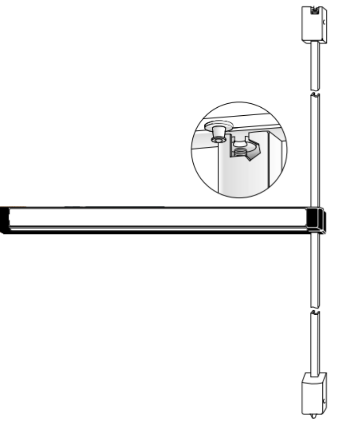 Adams Rite 3100 Series Surface Vertical Rod Exit Device