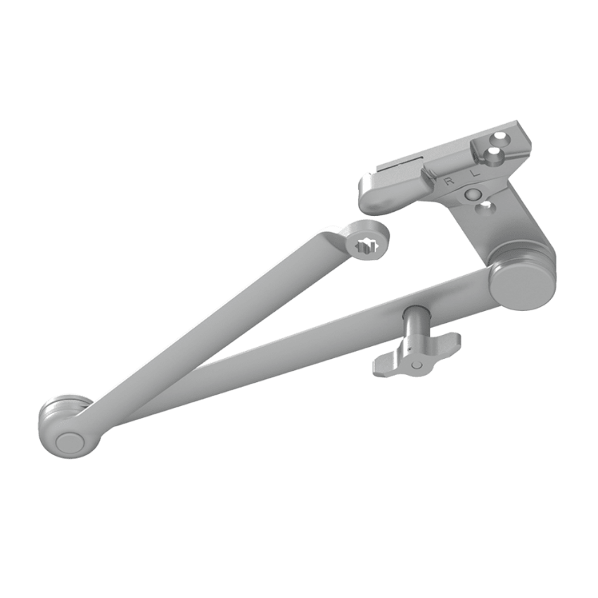 lcn 1450-3049scns spring hold open cush-n-stop arm aluminum 689