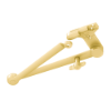 lcn 1450-3049scns spring hold open cush-n-stop arm brass 696