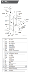 8100 Series Surface Vertical Rod Exit Device Parts Diagram