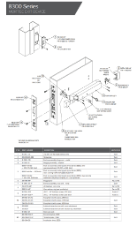 8300 Series Mortise Exit Device Parts Diagram