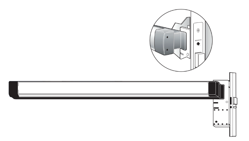 Adams Rite 8475 Mortise Mid-Panel Exit Device