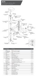 8675 Concealed Vertical Rod Mid-Panel Exit Device Parts Diagram