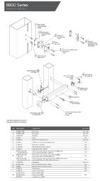 8800 Series Narrow Stile Rim Exit Device Parts Diagram