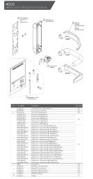4600 Series Heavy Duty Designer Deadlatch Handles Parts Diagram